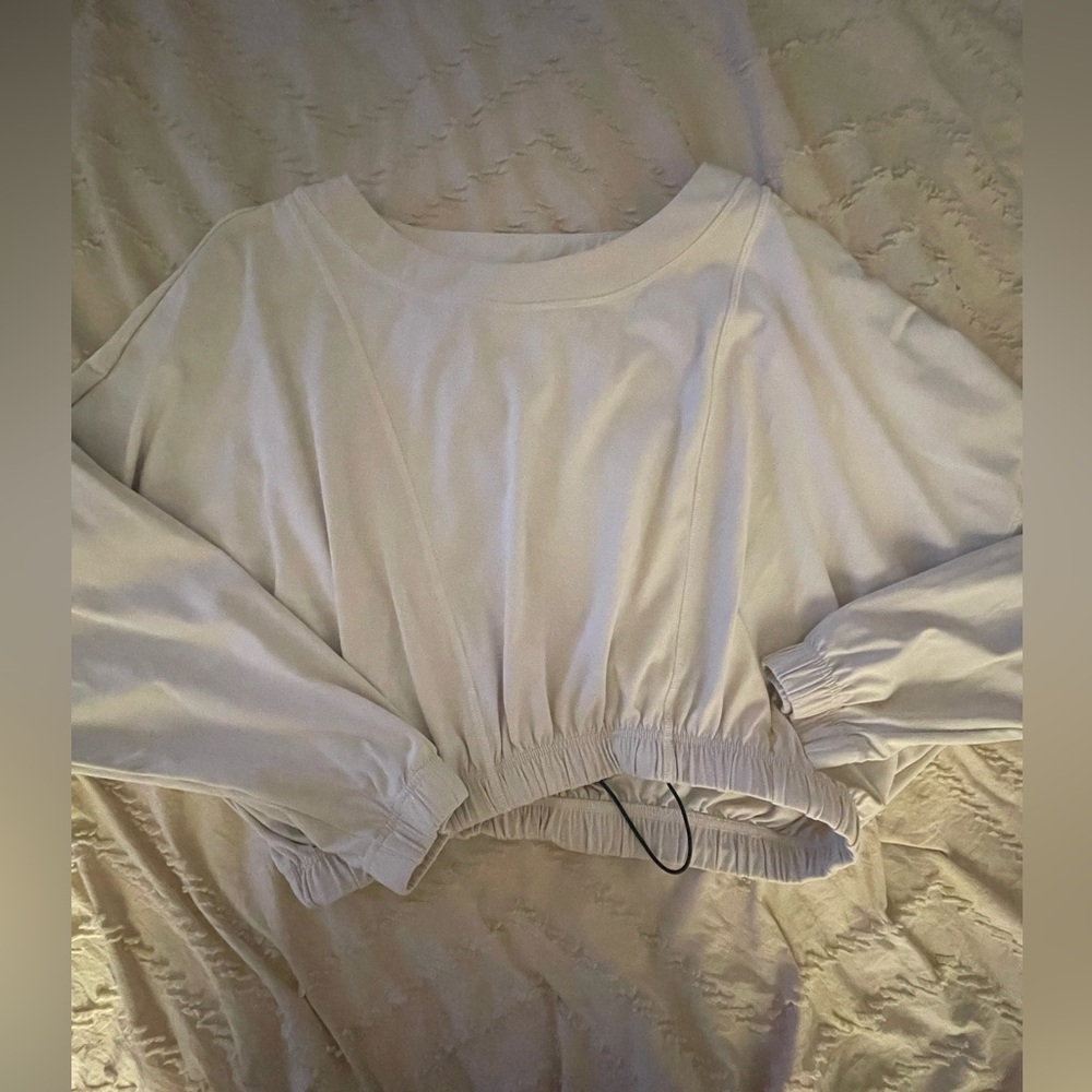 Balance Athletica Vitality Outlander Crew Cream Long Sleeve Pullover Top